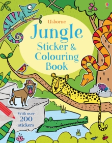 Jungle Sticker and Colouring Book, Paperback Book Jungle Sticker and Colouring Book, Paperback Book