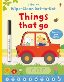 Wipe-Clean Dot-to-Dot Things That Go, Paperback Book Wipe-Clean Dot-to-Dot Things That Go, Paperback Book