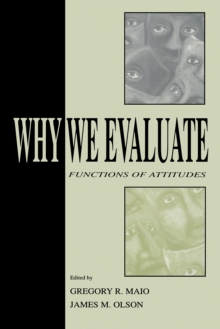 Why We Evaluate : Functions of Attitudes