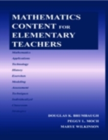 Mathematics Content for Elementary Teachers