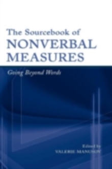 The Sourcebook of Nonverbal Measures : Going Beyond Words