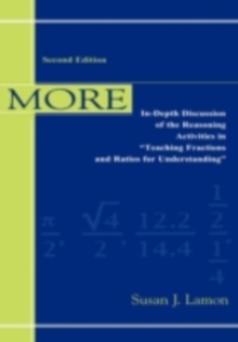 More : In-Depth Discussion of the Reasoning Activities in "Teaching Fractions and Ratios for Understanding"