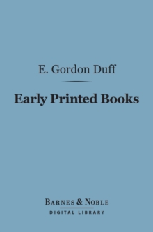 Early Printed Books (Barnes & Noble Digital Library)