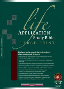 Life Application Study Bible-NLT-Large Print, Leather / fine binding Book Life Application Study Bible-NLT-Large Print, Leather / fine binding Book