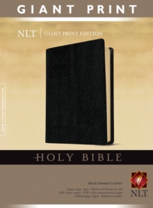 Giant Print Bible-NLT, Leather / fine binding Book Giant Print Bible-NLT, Leather / fine binding Book