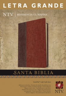 Santa Biblia NTV, Edicion de referencia ultrafina, letra grande (Letra Roja, SentiPiel, Cafe/Cafe claro), Leather / fine binding Book Santa Biblia NTV, Edicion de referencia ultrafina, letra grande (Letra Roja, SentiPiel, Cafe/Cafe claro), Leather / fine binding Book