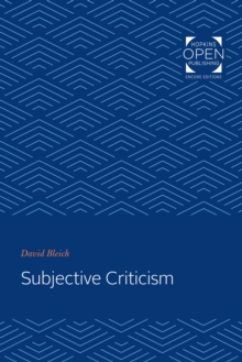 Subjective Criticism