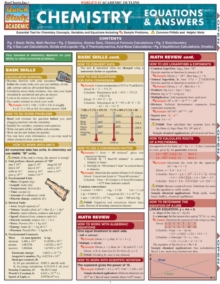 Chemistry Equations & Answers, Fold-out book or chart Book Chemistry Equations & Answers, Fold-out book or chart Book