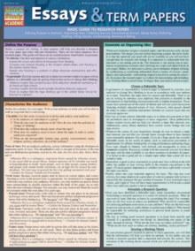 Essays & Term Papers, Fold-out book or chart Book Essays & Term Papers, Fold-out book or chart Book