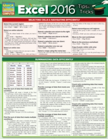 Microsoft Excel 2016 Tips & Tricks, Fold-out book or chart Book Microsoft Excel 2016 Tips & Tricks, Fold-out book or chart Book