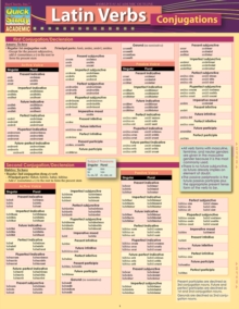 Latin Verb Conjugations : a QuickStudy Laminated 6-Page Reference Guide