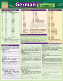 German Grammar : QuickStudy Reference Guide