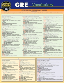 GRE Vocabulary : a QuickStudy Laminated Reference Guide