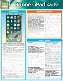 iPhone & iPad iOS 10 : QuickStudy Laminated Reference Guide