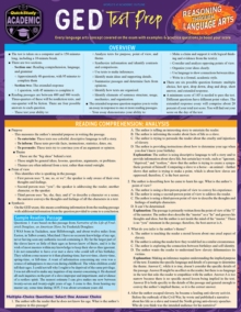 GED Test Prep - Reasoning Through Language Arts : a QuickStudy Laminated Reference Guide