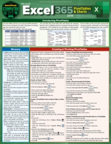 Excel 365 - Pivot Tables & Charts : a QuickStudy Digital Reference Guide