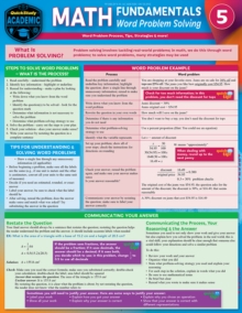 Math Fundamentals 5 - Word Problem Solving : a QuickStudy Reference Guide