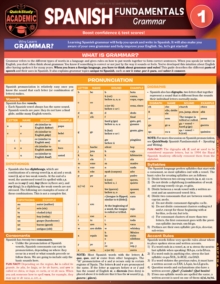 Spanish Fundamentals 1 - Grammar : a QuickStudy Laminated Reference Guide