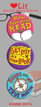 Get Lost in a Good Book 3 Badge Set : LoveLit Button Assortment, Other printed item Book Get Lost in a Good Book 3 Badge Set : LoveLit Button Assortment, Other printed item Book