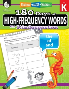 180 Days: High-Frequency Words for Kindergarten : Practice, Assess, Diagnose