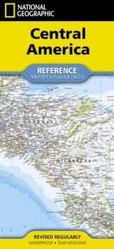 National Geographic Central America Map : [Folded With Flags And Facts] National Geographic Maps