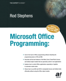 Microsoft Office Programming : A Guide for Experienced Developers