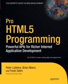 Pro HTML5 Programming : Powerful APIs for Richer Internet Application Development