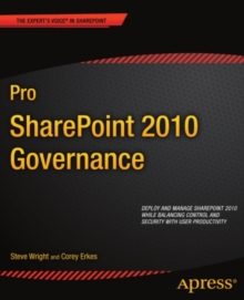 Pro SharePoint 2010 Governance