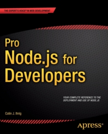 Pro Node.js for Developers, Paperback Book Pro Node.js for Developers, Paperback Book