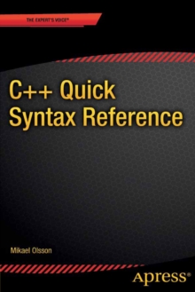 C++ Quick Syntax Reference, PDF eBook C++ Quick Syntax Reference, PDF eBook