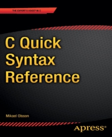 C Quick Syntax Reference, PDF eBook C Quick Syntax Reference, PDF eBook
