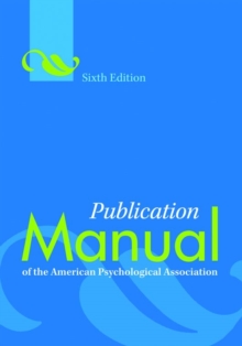 Publication Manual of the American Psychological Association, Paperback Book Publication Manual of the American Psychological Association, Paperback Book