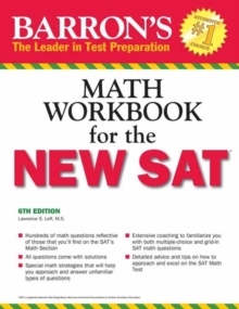 Barron's Math Workbook for the New SAT, 6th Edition, Paperback Book Barron's Math Workbook for the New SAT, 6th Edition, Paperback Book