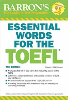 Essential Words for the TOEFL, 7th Edition, Paperback Book Essential Words for the TOEFL, 7th Edition, Paperback Book