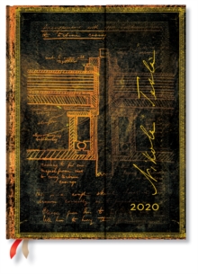 Tesla Sketch Of A Turbine Ultra Verso 2020 Diary, Diary Book Tesla Sketch Of A Turbine Ultra Verso 2020 Diary, Diary Book
