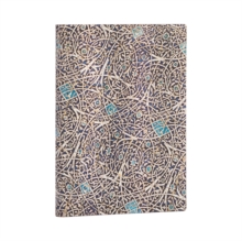 Granada Turquoise (Moorish Mosaic) Midi Unlined Journal