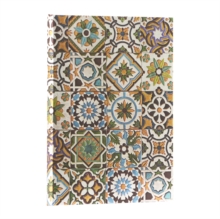 Porto (Portuguese Tiles) Midi Lined Hardback Journal (Elastic Band Closure)