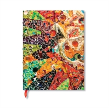 Gaudis Sun (Gaudis Mosaics) Ultra Lined Hardback Journal (Wrap Closure)