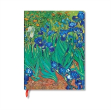 Van Goghs Irises Mini Lined Hardback Journal (Elastic Band Closure)