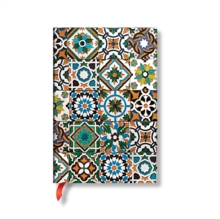 Porto (Portuguese Tiles) Mini Hardback Address Book (Elastic Band Closure)