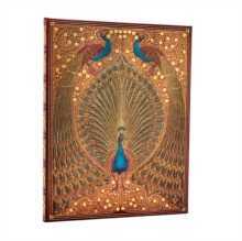 Hafizs Peacocks (Sangorski & Sutcliffe) Ultra Unlined Hardcover Journal (Elastic Band Closure)