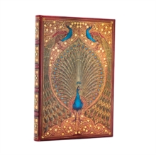Hafizs Peacocks (Sangorski & Sutcliffe) Mini Unlined Hardcover Journal (Elastic Band Closure)