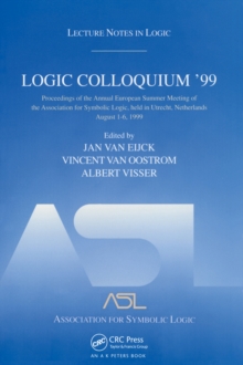 Logic Colloquium '99 : Lecture Notes in Logic 17