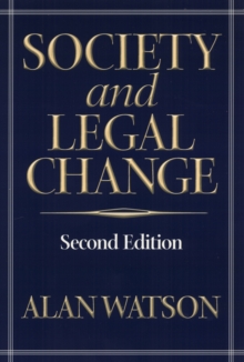 Society And Legal Change 2Nd Ed