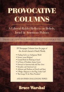 Provocative Columns : A Liberal Rabbi Reflects on Beliefs, Israel & American Politics