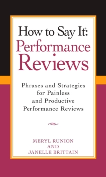 How To Say It Performance Reviews