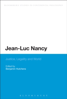 Jean-Luc Nancy : Justice, Legality and World