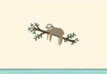 NOTE CARD SLOTH