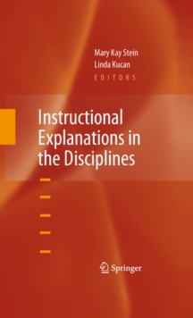 Instructional Explanations in the Disciplines