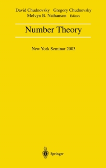 Number Theory : New York Seminar 2003